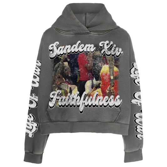 « Faithfulness » grey hoodie